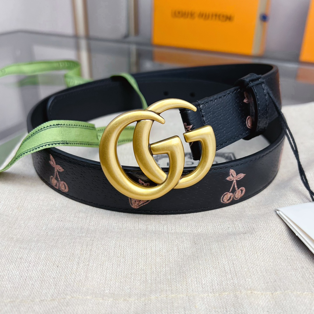 Gucci  GG Marmont Thin Belt - DopestKickz