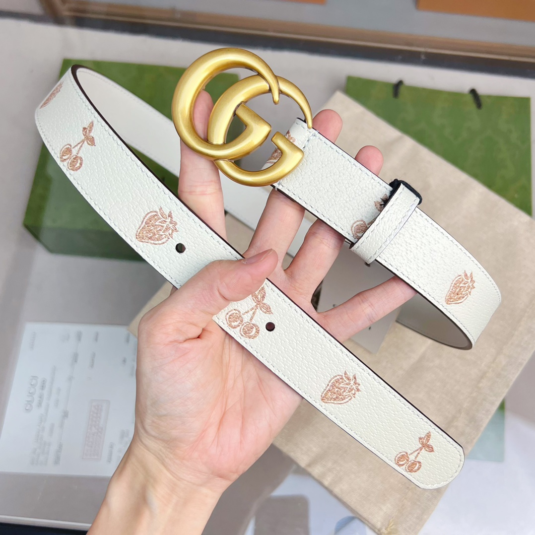 Gucci  GG Marmont Thin Belt - DopestKickz