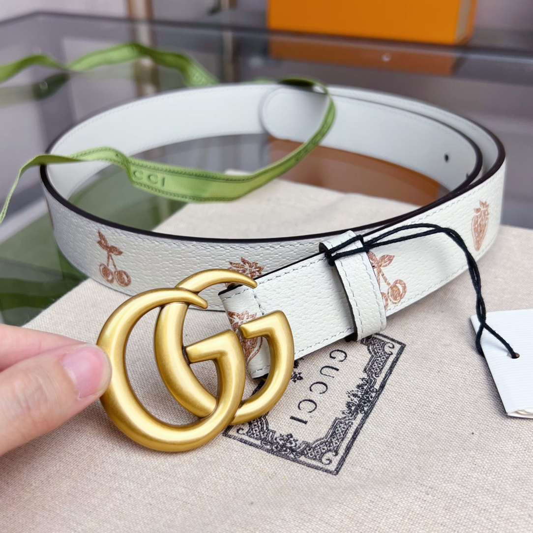 Gucci  GG Marmont Thin Belt - DopestKickz