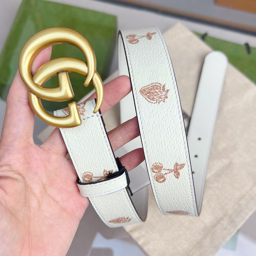 Gucci  GG Marmont Thin Belt - DopestKickz