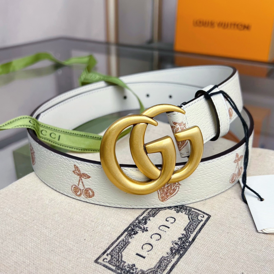 Gucci  GG Marmont Thin Belt - DopestKickz