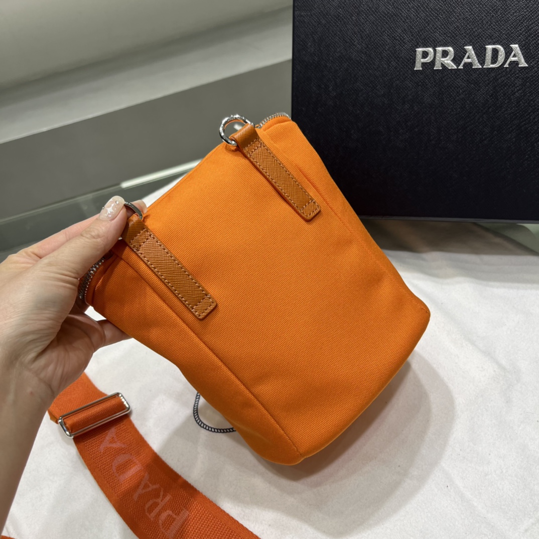 Prada Canvas Shoulder Bag(21-15-15cm)   2VH147 - DopestKickz