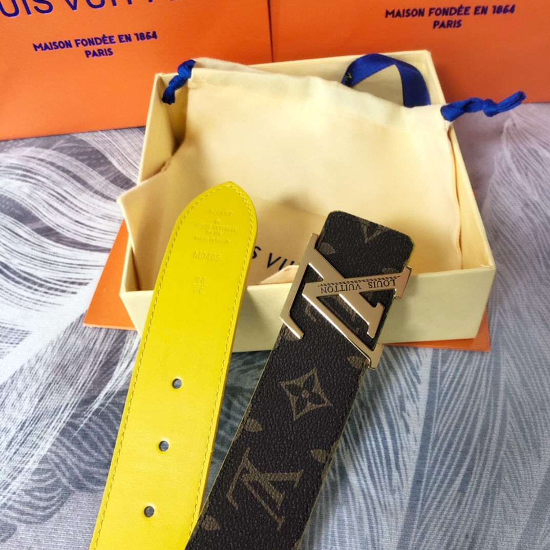 Louis Vuitton LV Pyramide Cities Exclusive 40MM Reversible Belt—London - DopestKickz