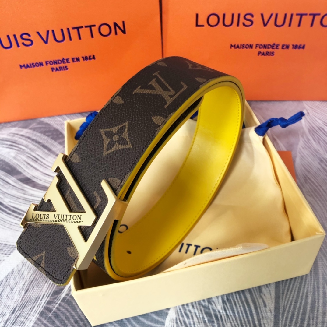 Louis Vuitton LV Pyramide Cities Exclusive 40MM Reversible Belt—London - DopestKickz