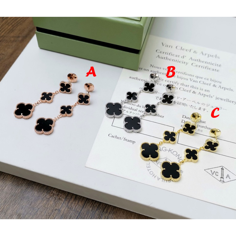 Van Cleef & Arpels Magic Alhambra Earrings, 3 Motifs - DopestKickz