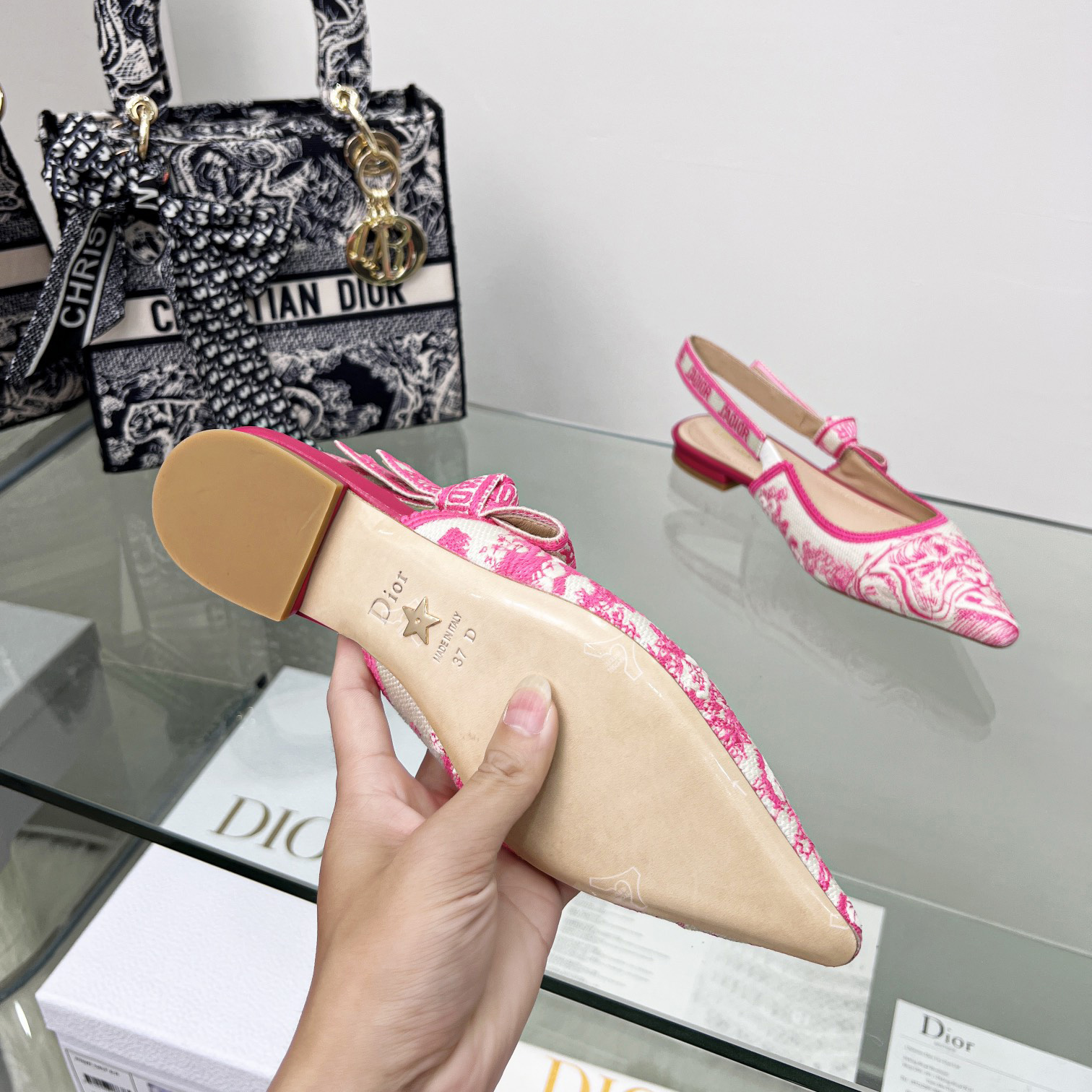 Dior J'adior Slingback Ballerina Flat - DopestKickz