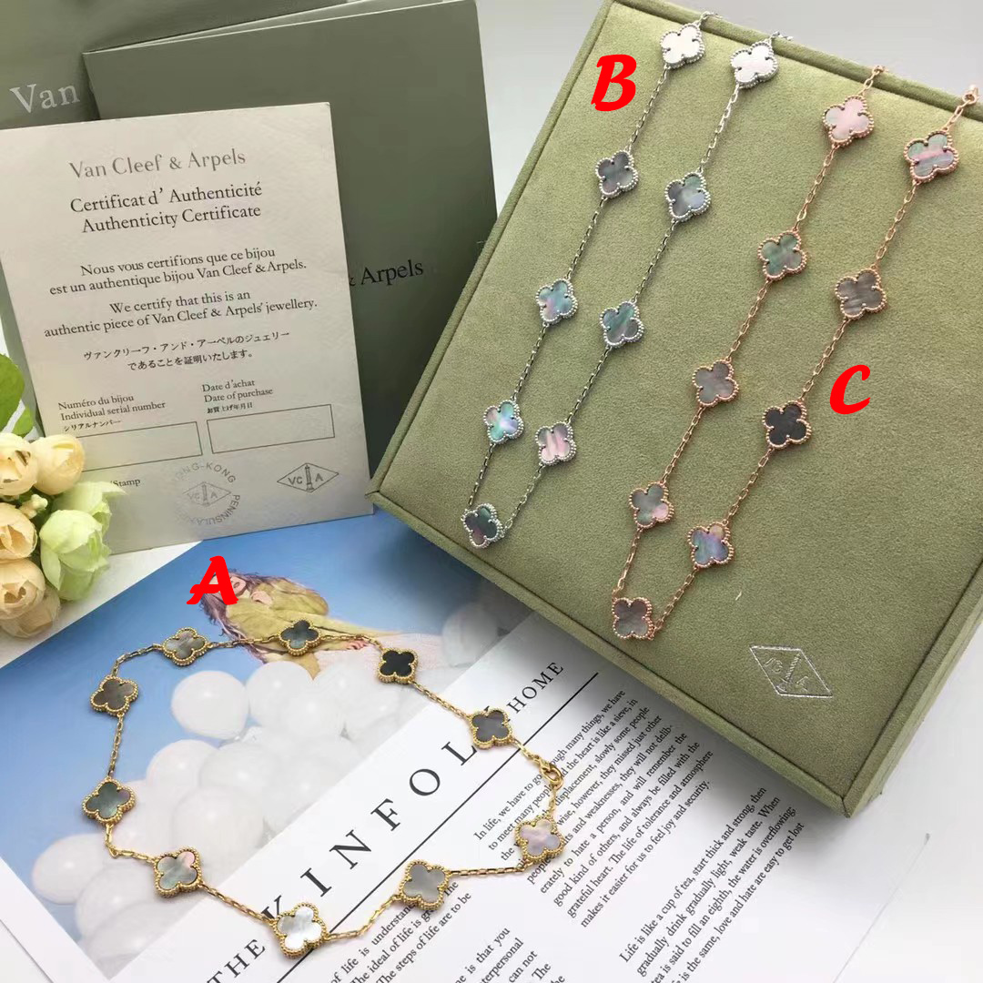 Van Cleef & Arpels Vintage Alhambra Necklace 10 Motifs - DopestKickz