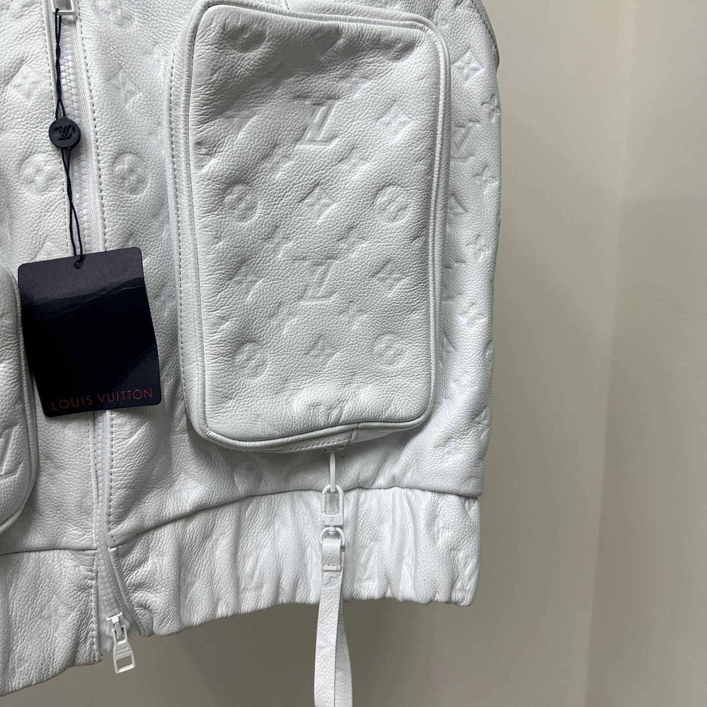 Louis Vuitton Black Monogram Leather Vest - DopestKickz