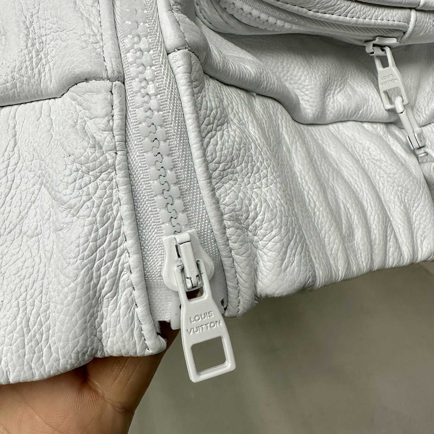 Louis Vuitton Black Monogram Leather Vest - DopestKickz