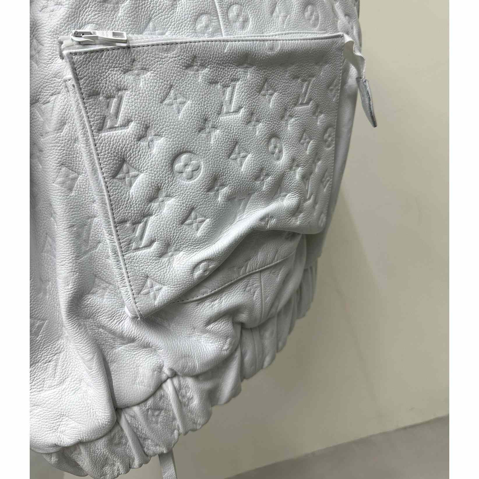 Louis Vuitton Black Monogram Leather Vest - DopestKickz