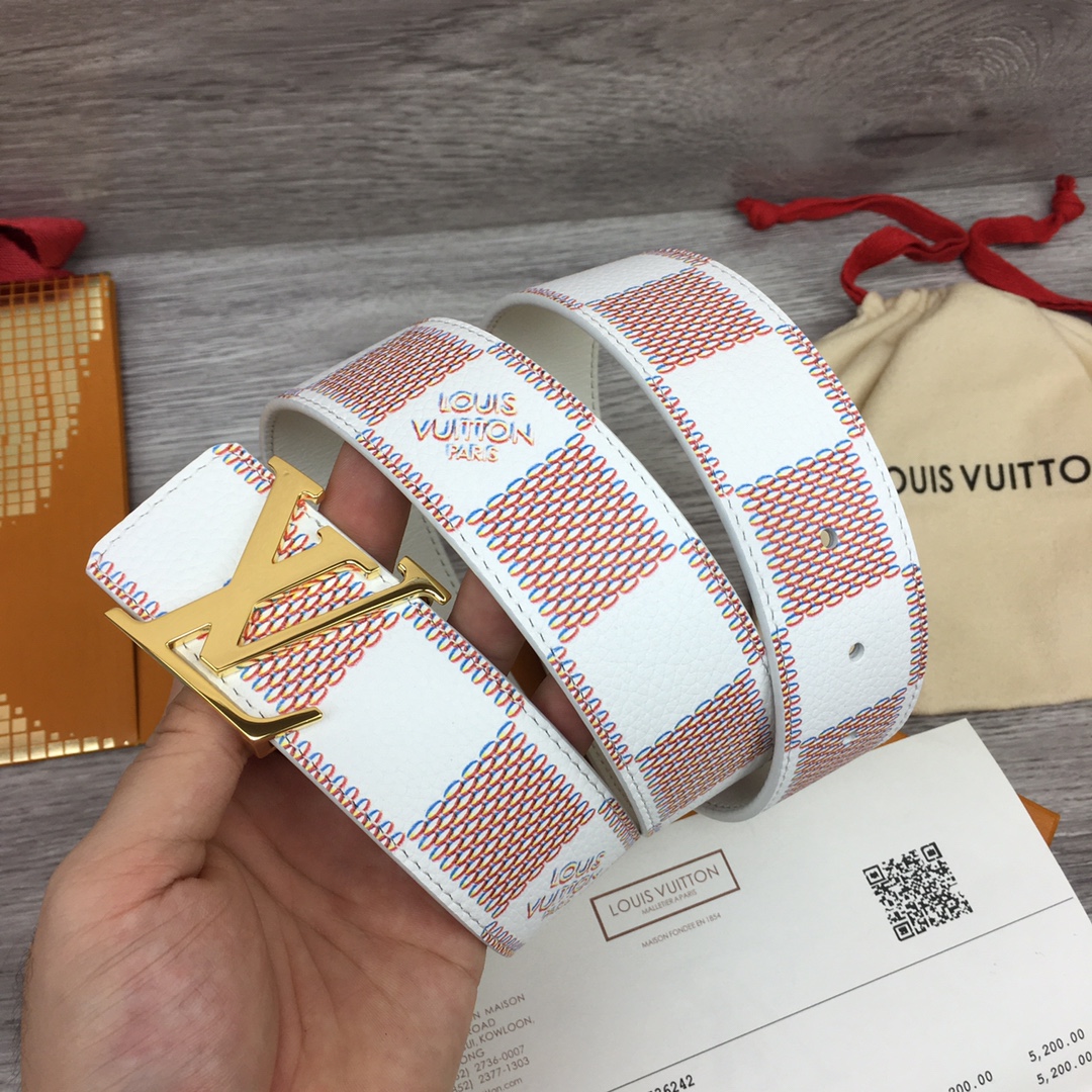 Louis Vuitton LV Optic 40MM Reversible Belt   M0556S - DopestKickz