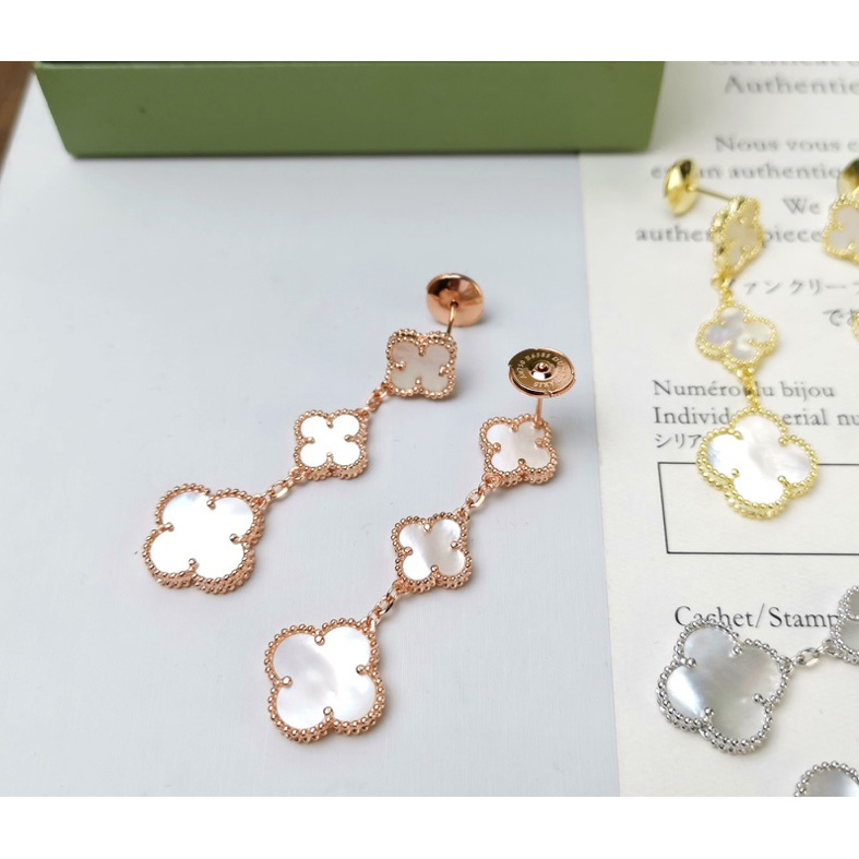 Van Cleef & Arpels Magic Alhambra Earrings, 3 Motifs - DopestKickz