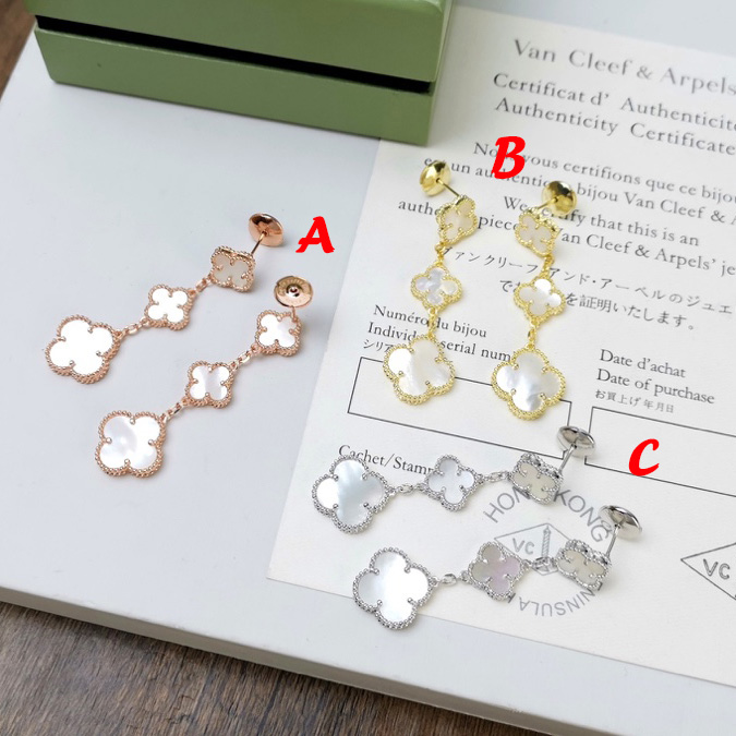 Van Cleef & Arpels Magic Alhambra Earrings, 3 Motifs - DopestKickz