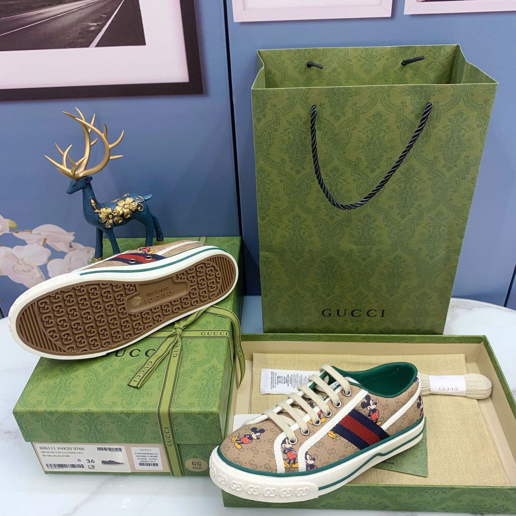 Gucci x Disney Mickey Mouse Sneakers - DopestKickz