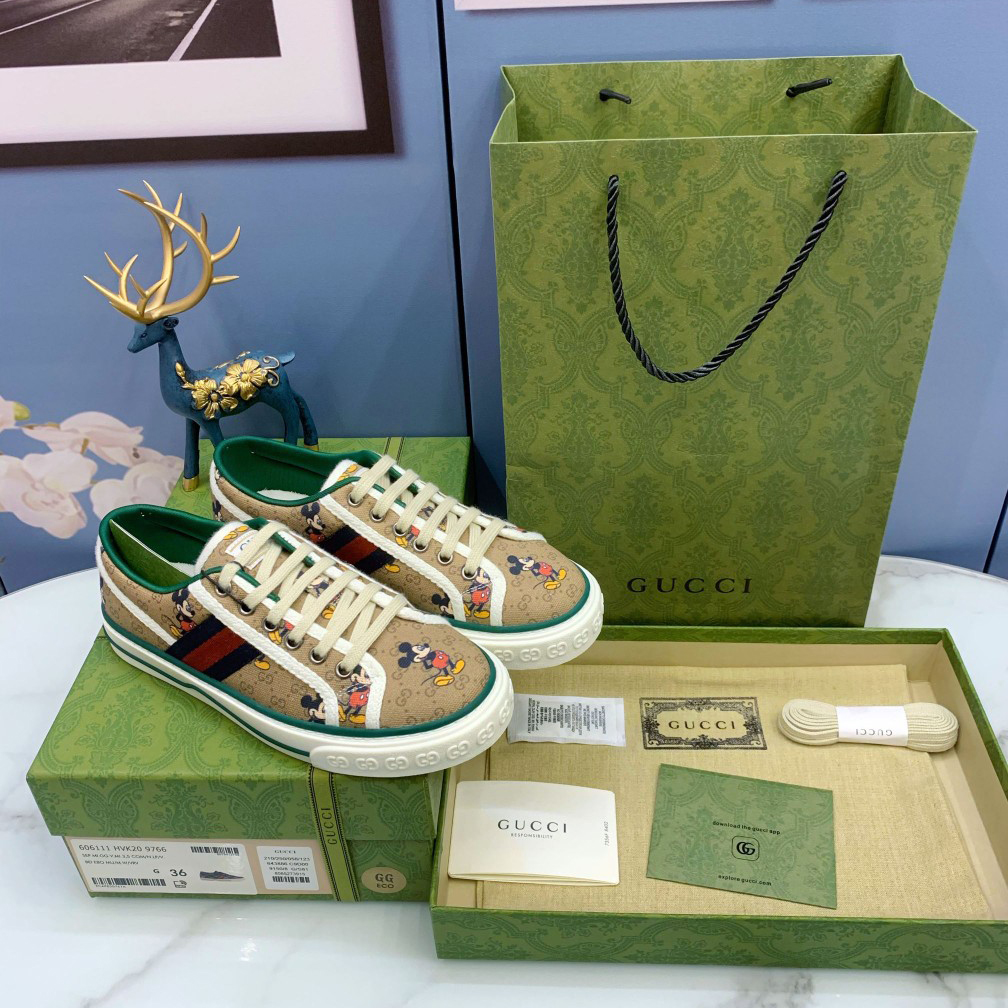 Gucci x Disney Mickey Mouse Sneakers - DopestKickz