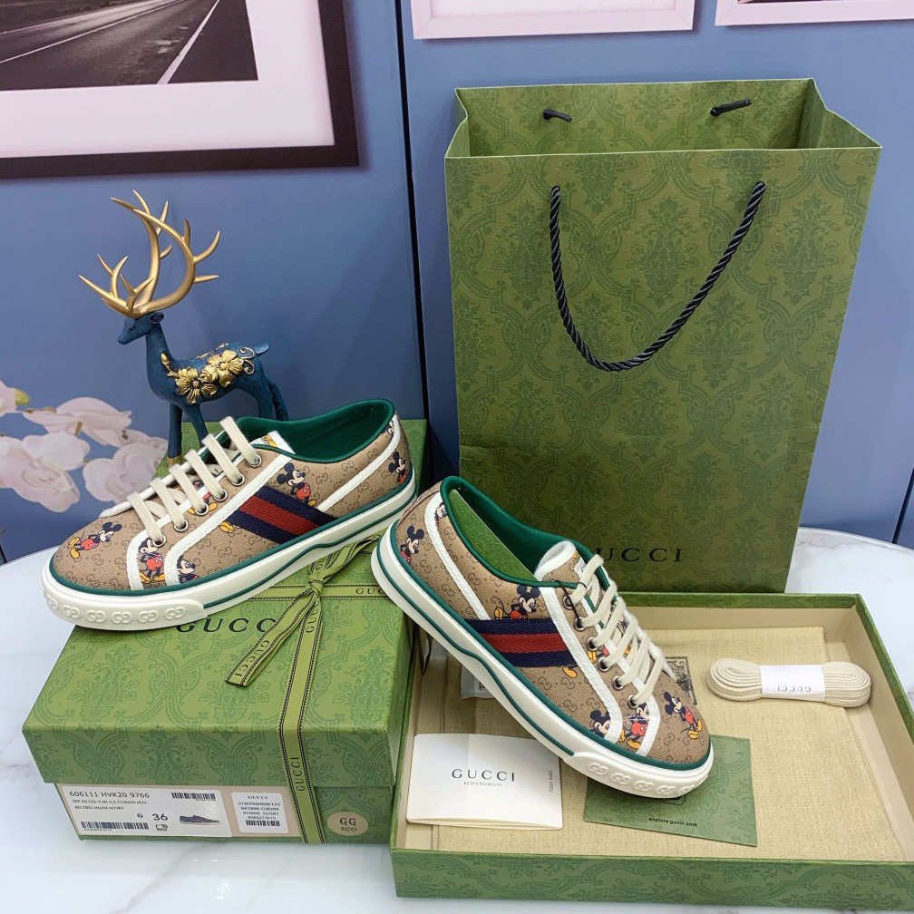 Gucci x Disney Mickey Mouse Sneakers - DopestKickz