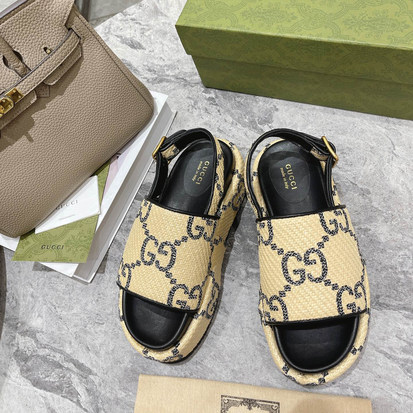 Gucci GG Platform Sandal - DopestKickz