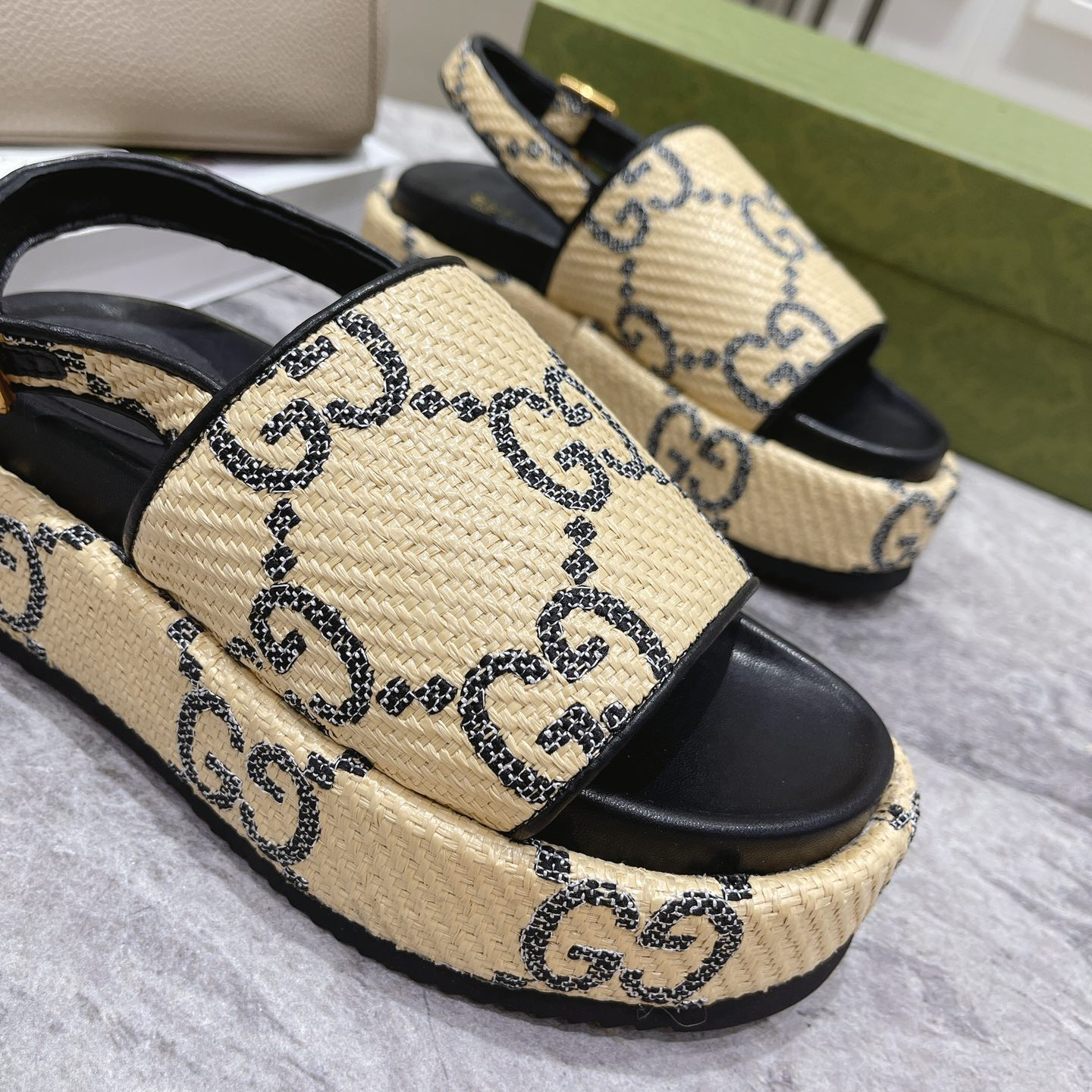 Gucci GG Platform Sandal - DopestKickz