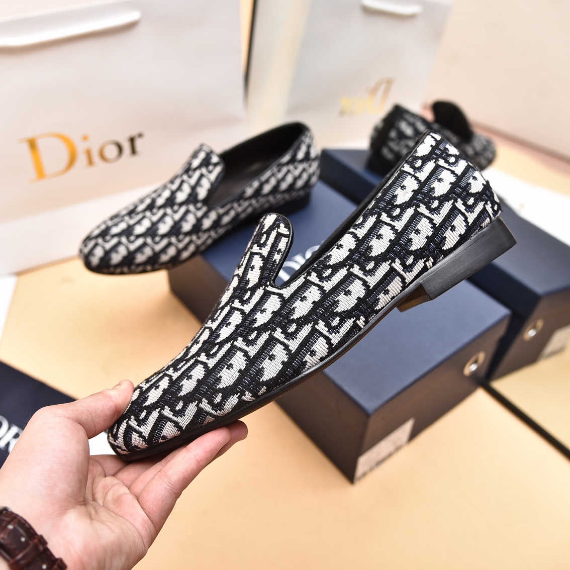 Dior Obique Jacquard Loafer - DopestKickz
