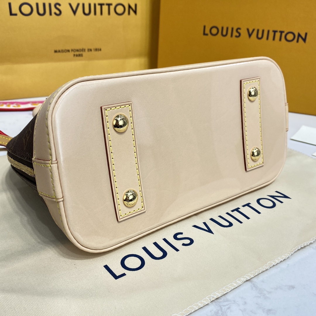 Louis Vuitton Alma BB Monogram Canvas Handbag (23.5-17.5-11.5cm)     M53152 - DopestKickz