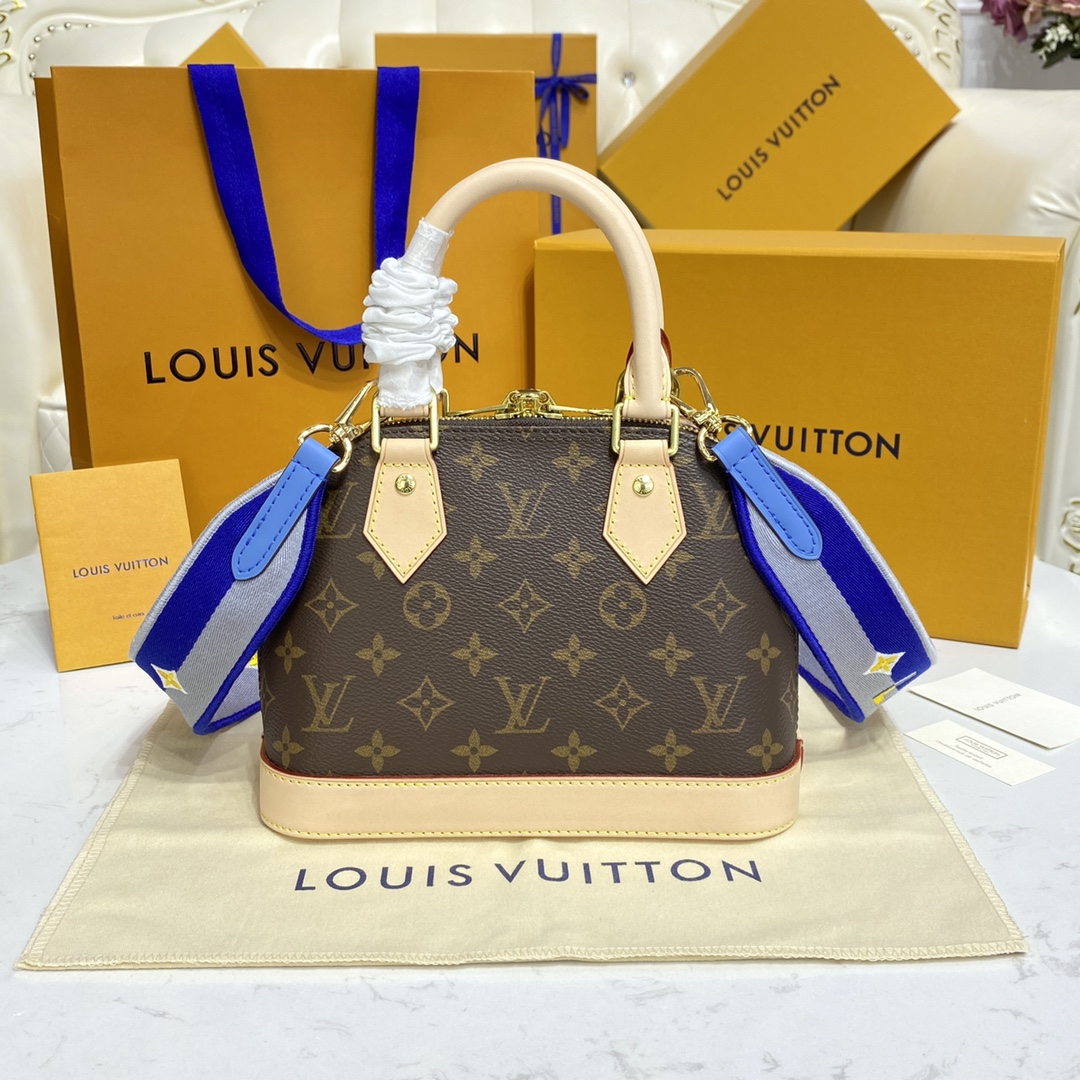 Louis Vuitton Alma BB Monogram Canvas Handbag (23.5-17.5-11.5cm)     M53152 - DopestKickz