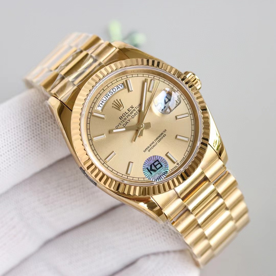 Rolex Day-Date 36 Watch In Yellow Gold - DopestKickz