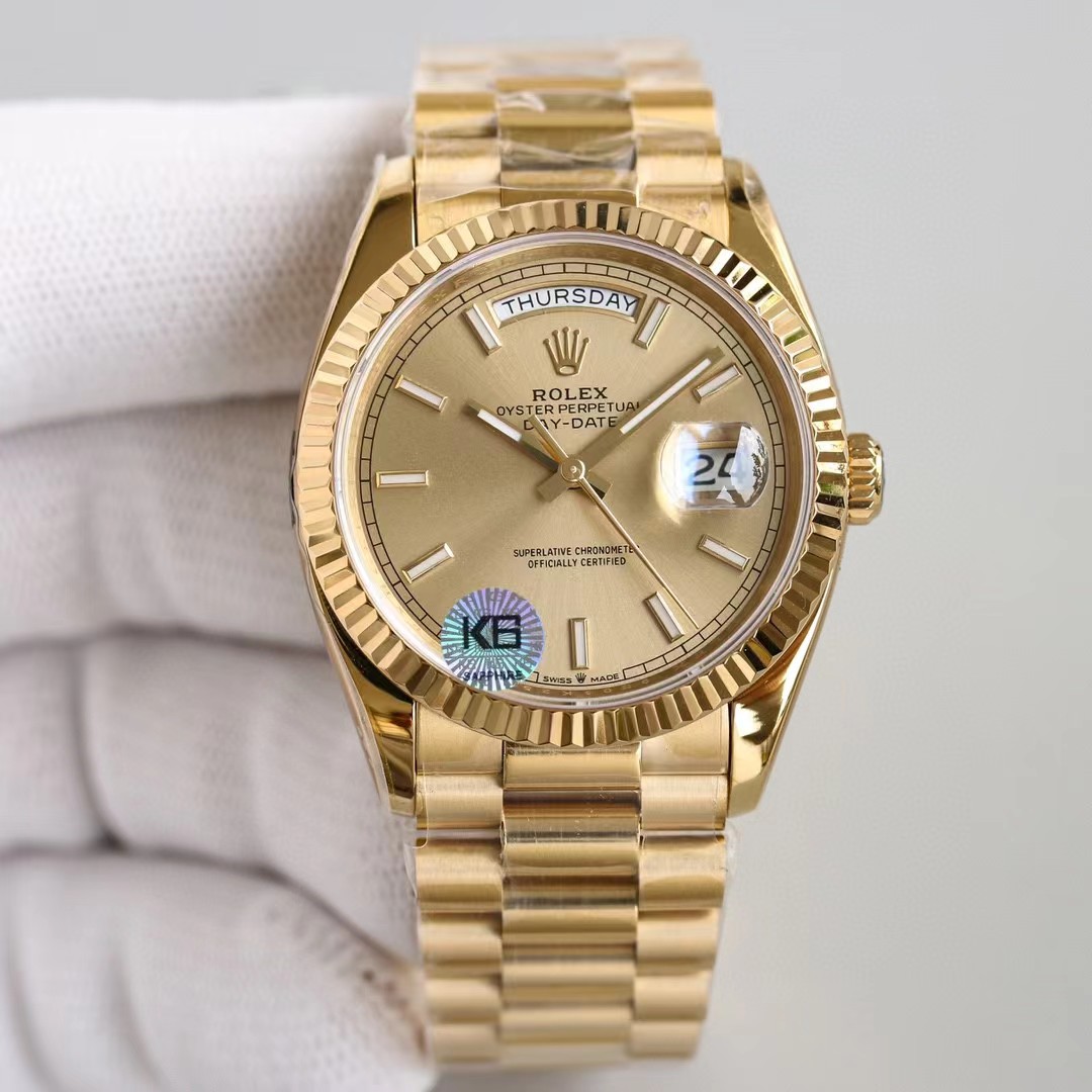 Rolex Day-Date 36 Watch In Yellow Gold - DopestKickz