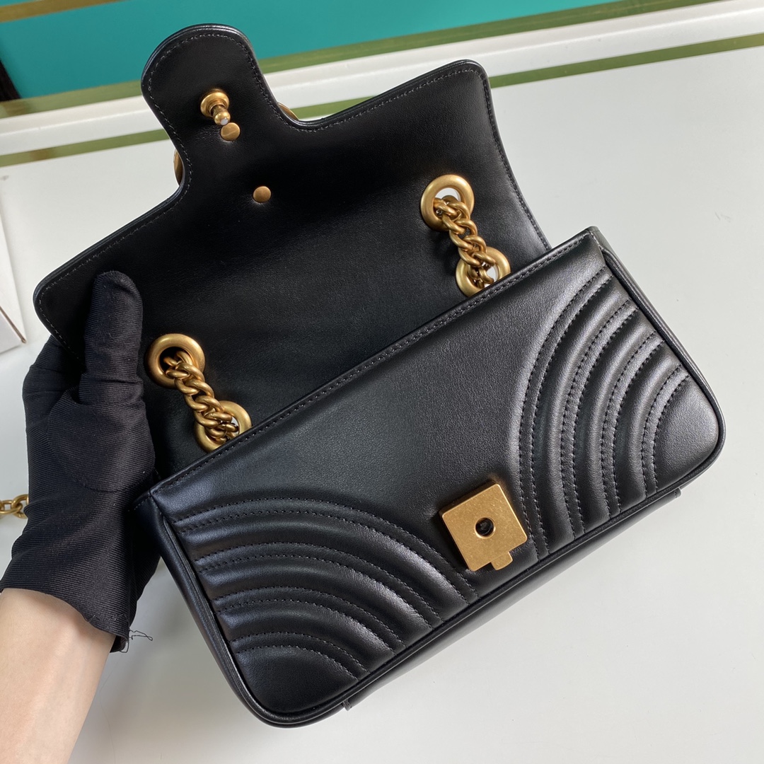 Gucci GG Marmont Matelassé Mini Bag 23-14-6CM - DopestKickz