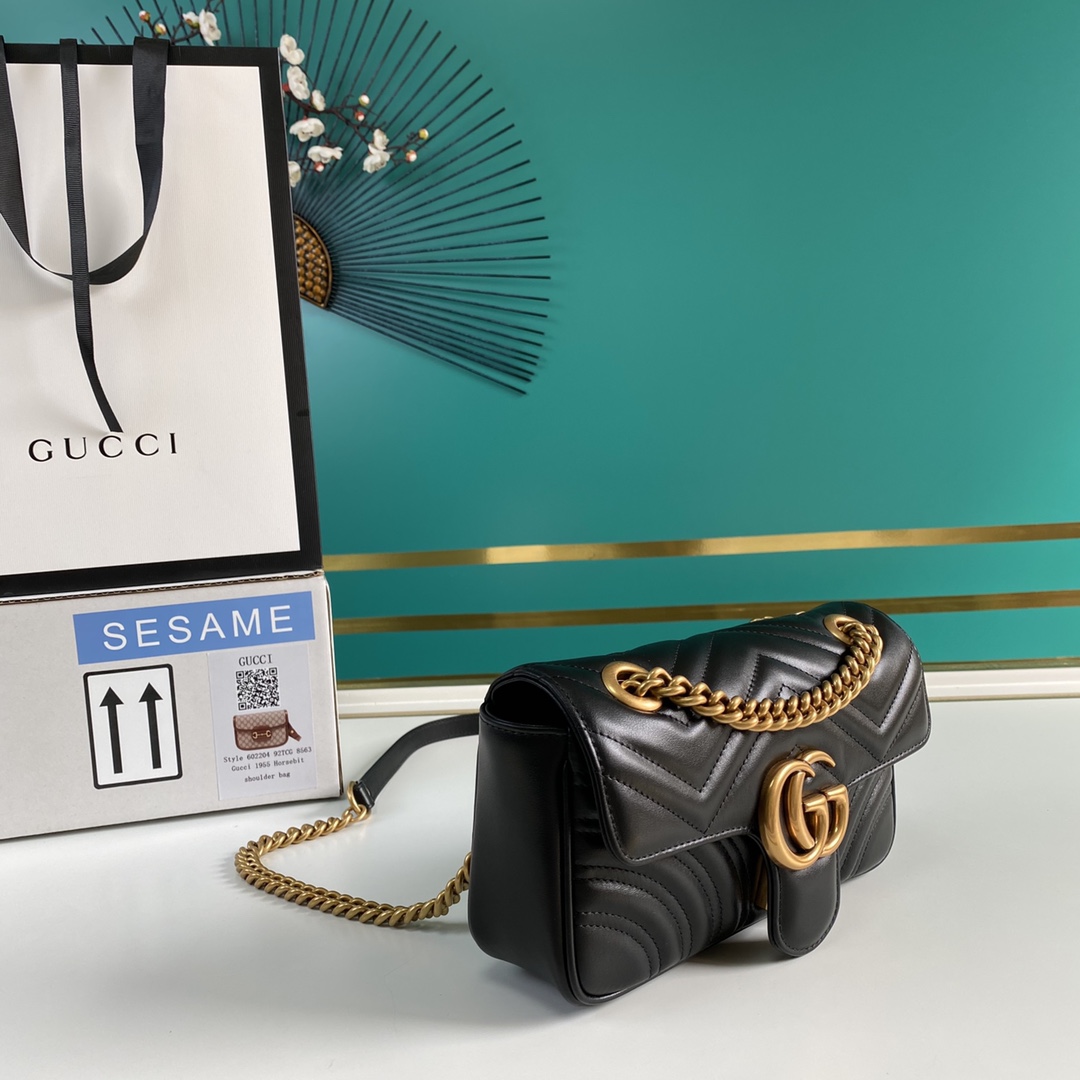 Gucci GG Marmont Matelassé Mini Bag 23-14-6CM - DopestKickz