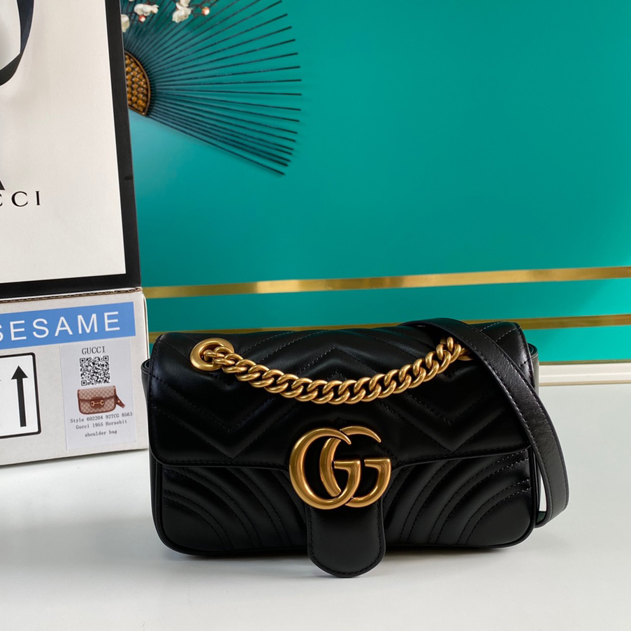 Gucci GG Marmont Matelassé Mini Bag 23-14-6CM - DopestKickz
