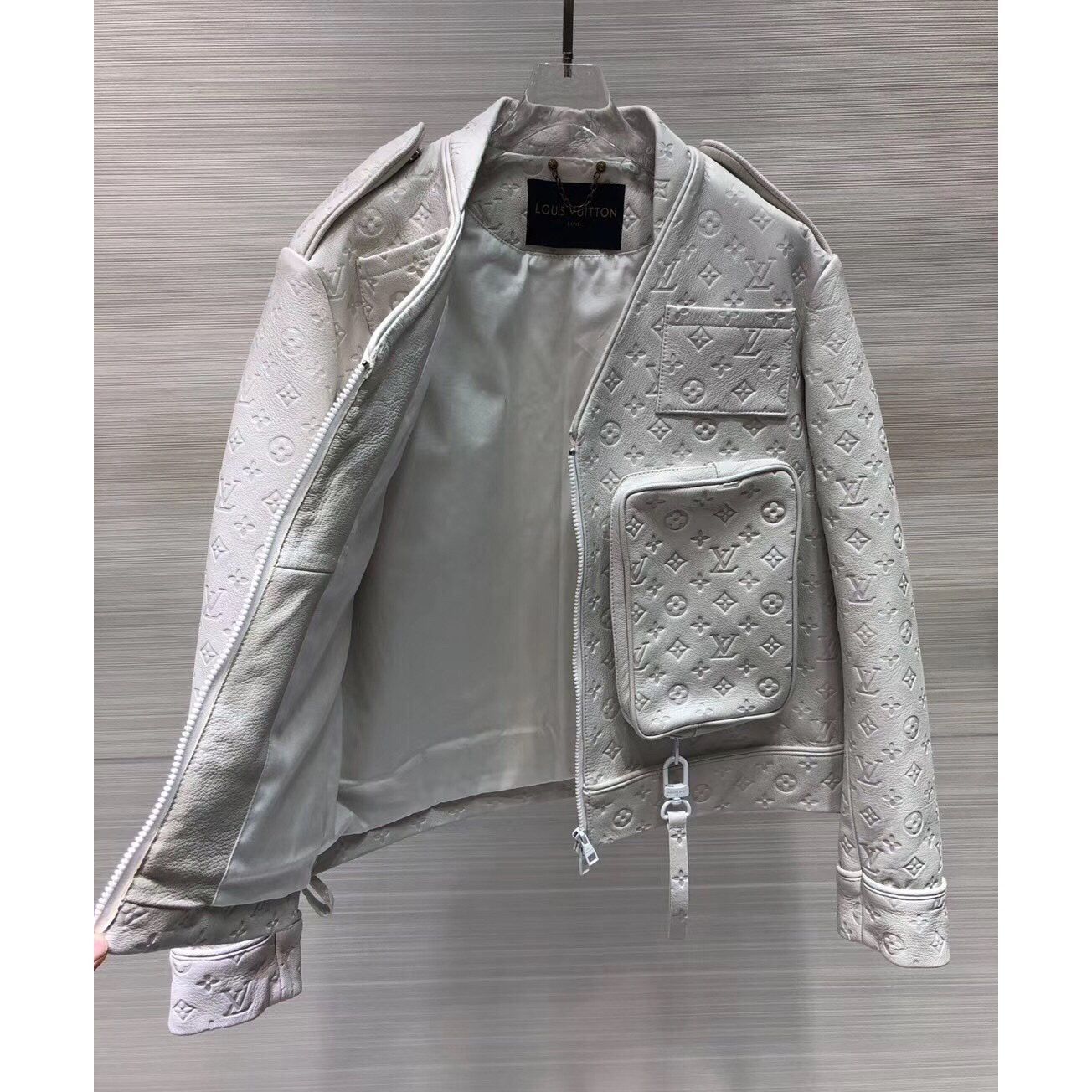 Louis Vuitton Monogram Embossed Utility Jacket - DopestKickz