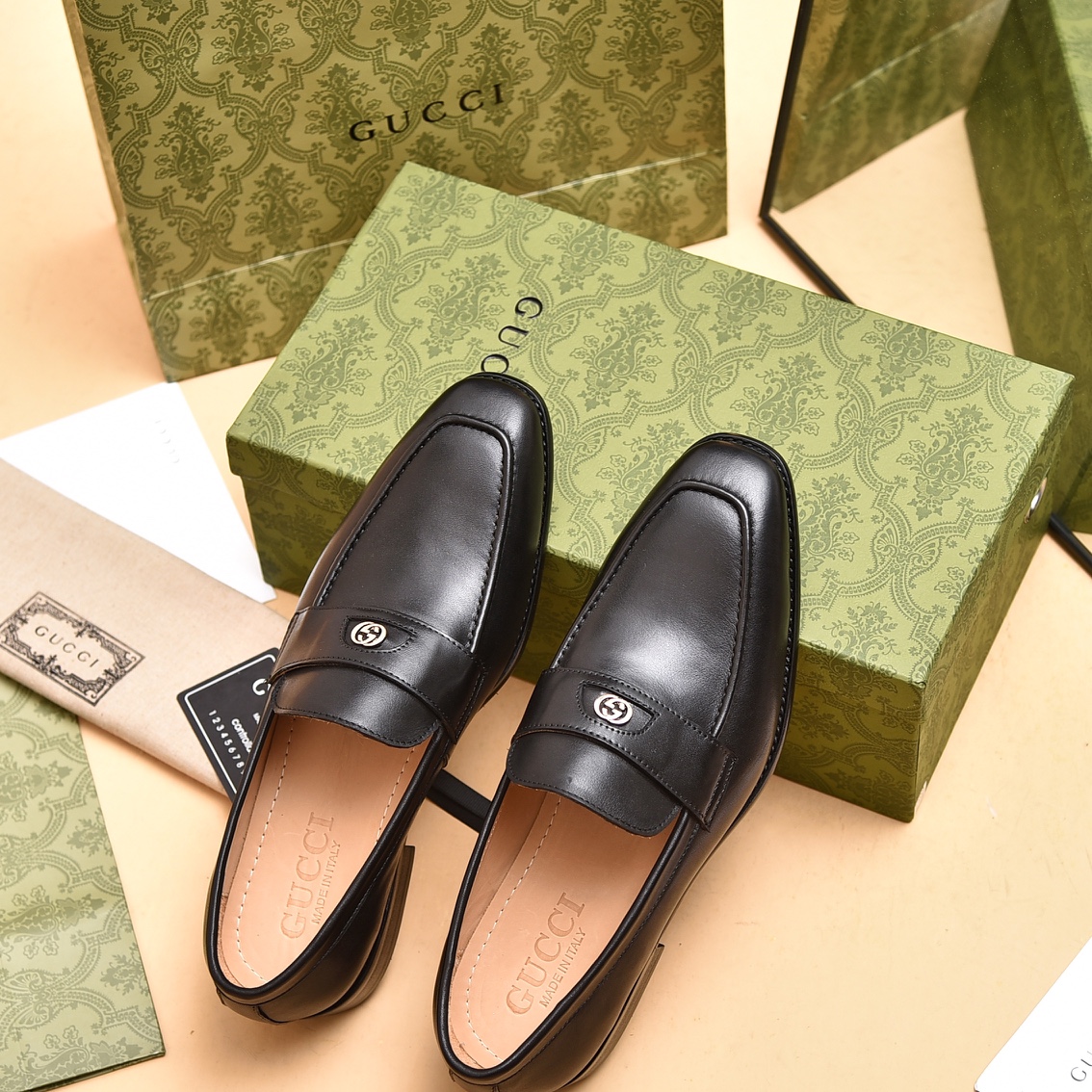 Gucci Men's Loafer With Interlocking G - DopestKickz