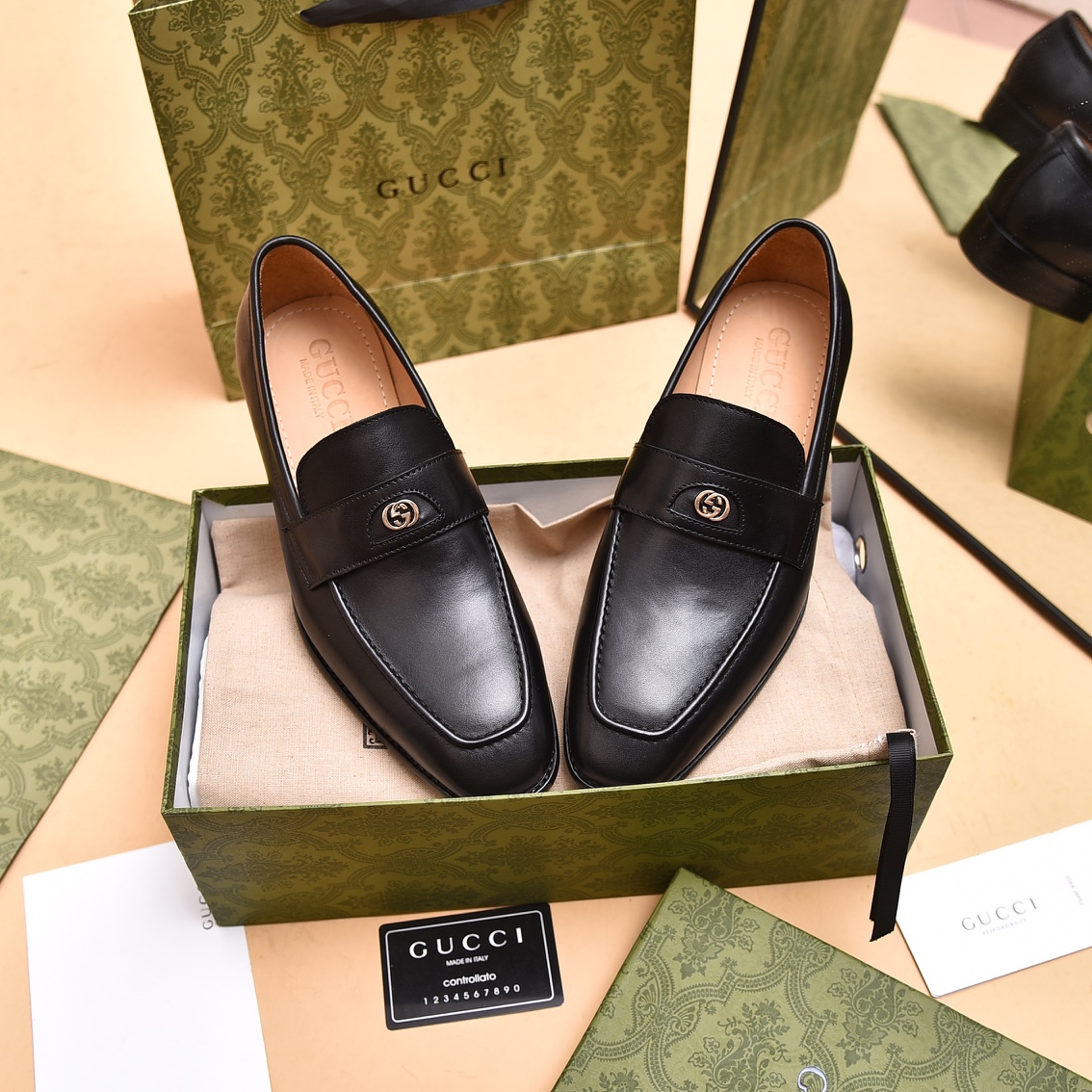 Gucci Men's Loafer With Interlocking G - DopestKickz