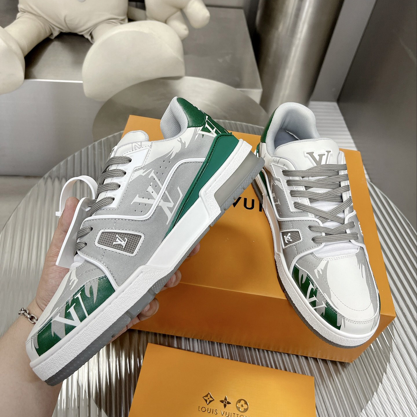 Louis Vuitton LV  Trainer Sneaker      - DopestKickz