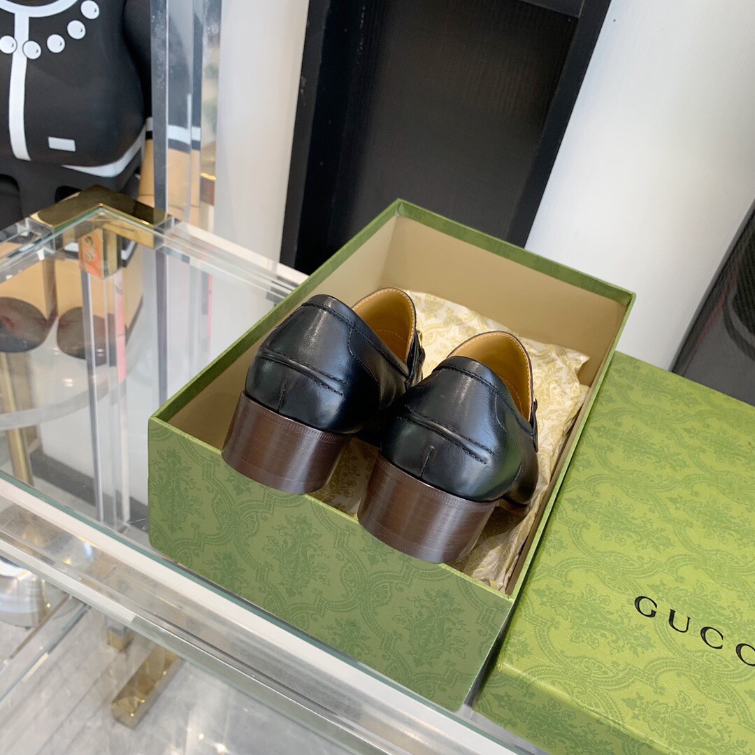 Gucci Loafer With Horsebit And Web - DopestKickz
