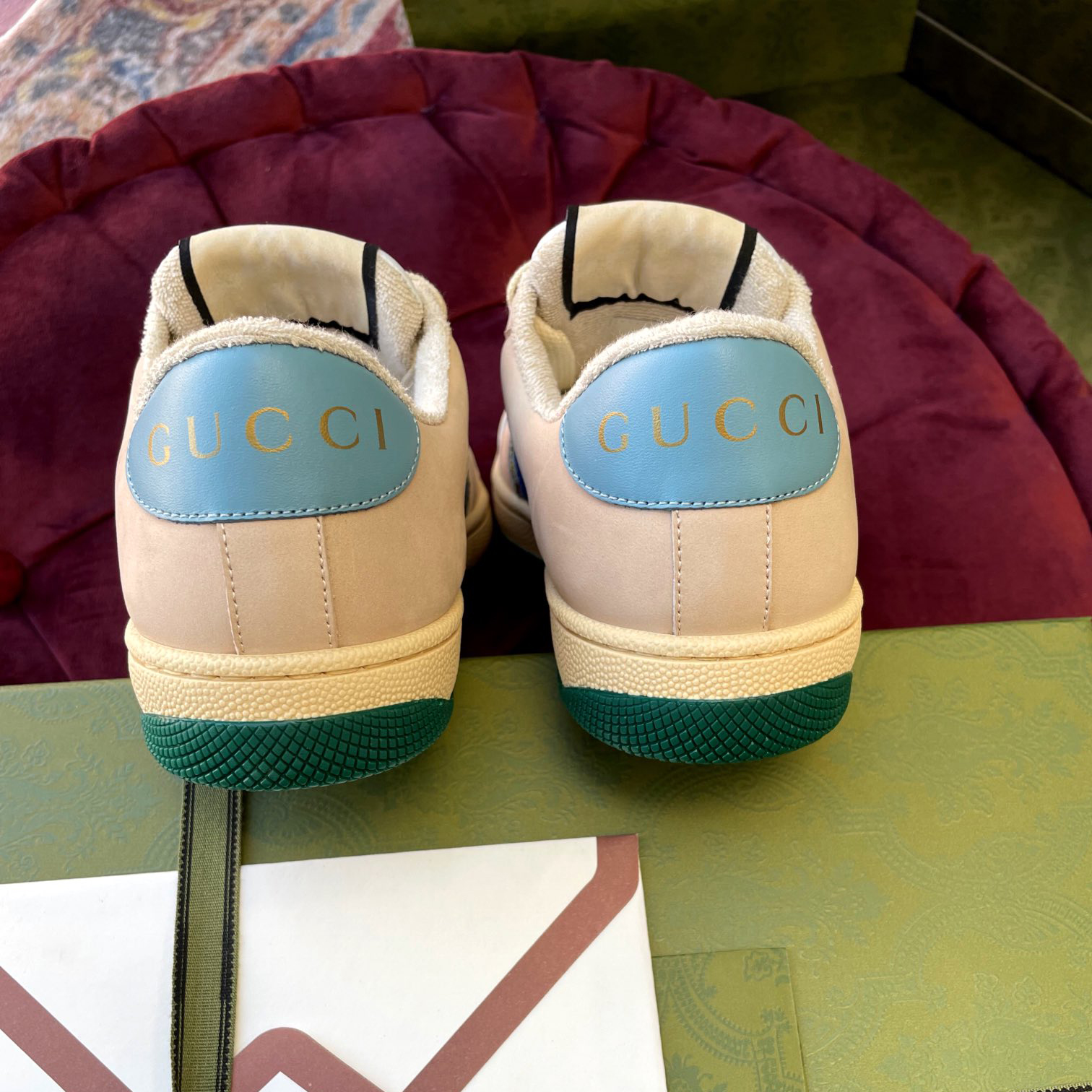 Gucci Women's Screener Sneaker With Crystals - DopestKickz