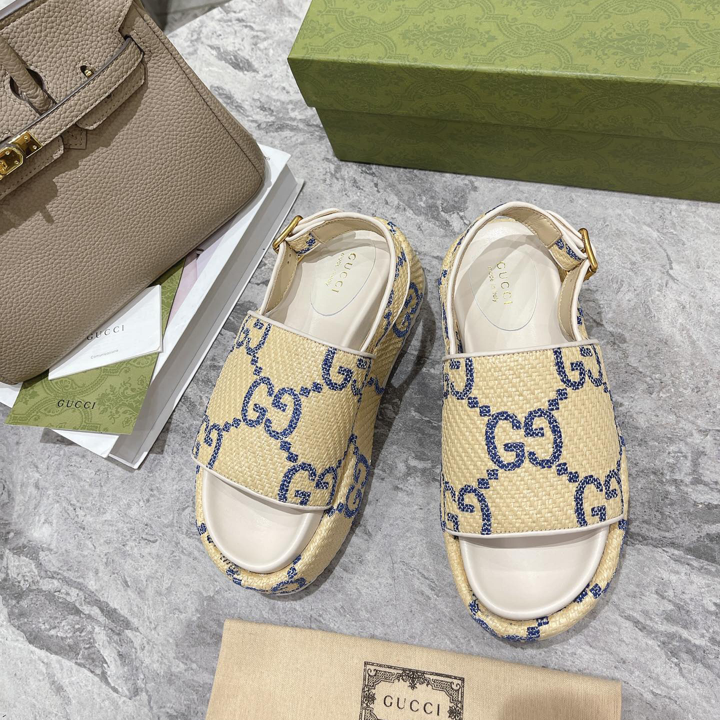 Gucci GG Platform Sandal - DopestKickz