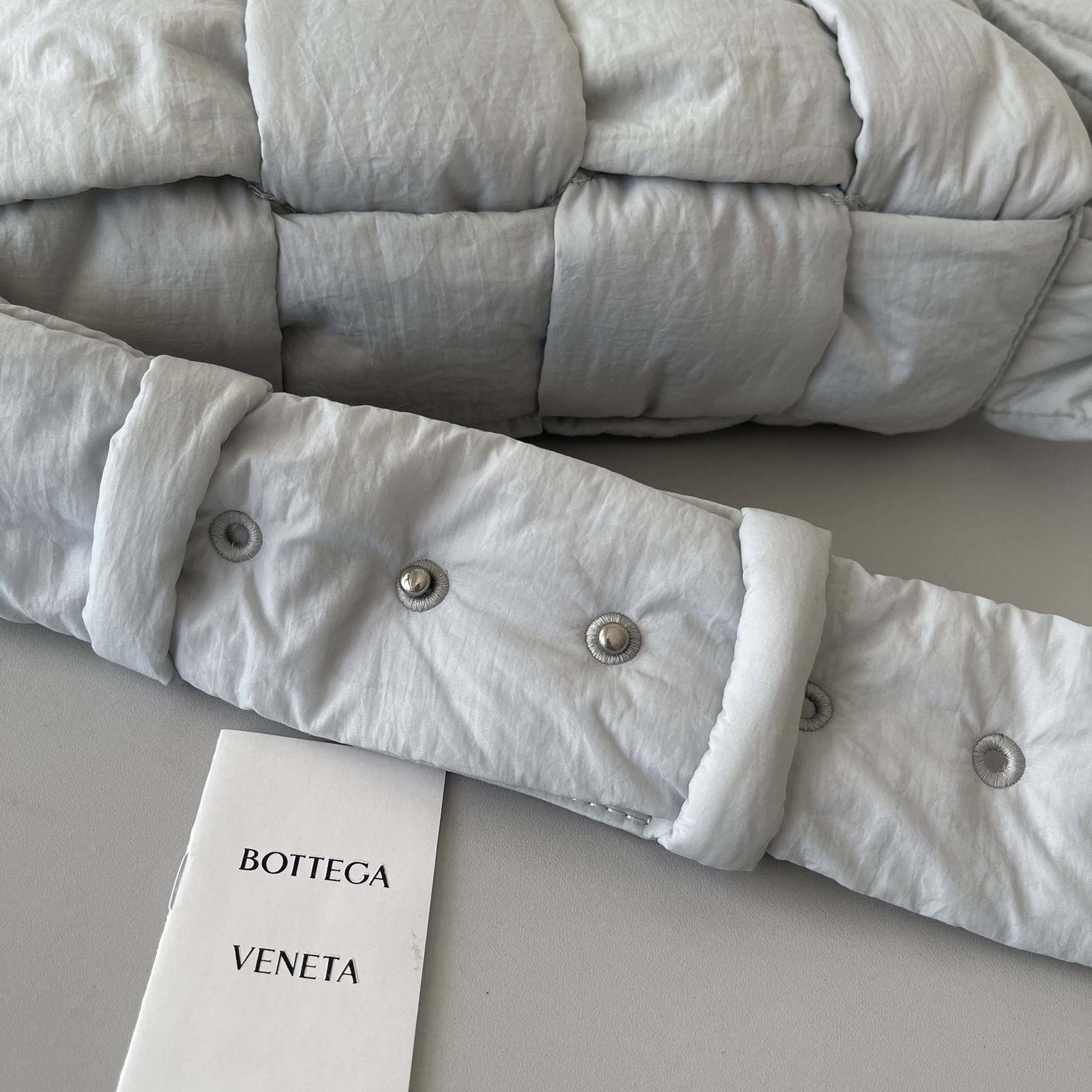 Bottega Veneta Padded Tech Cassette Padded Intreccio Nylon Cross-Body Bag(30-15-7.5cm) - DopestKickz