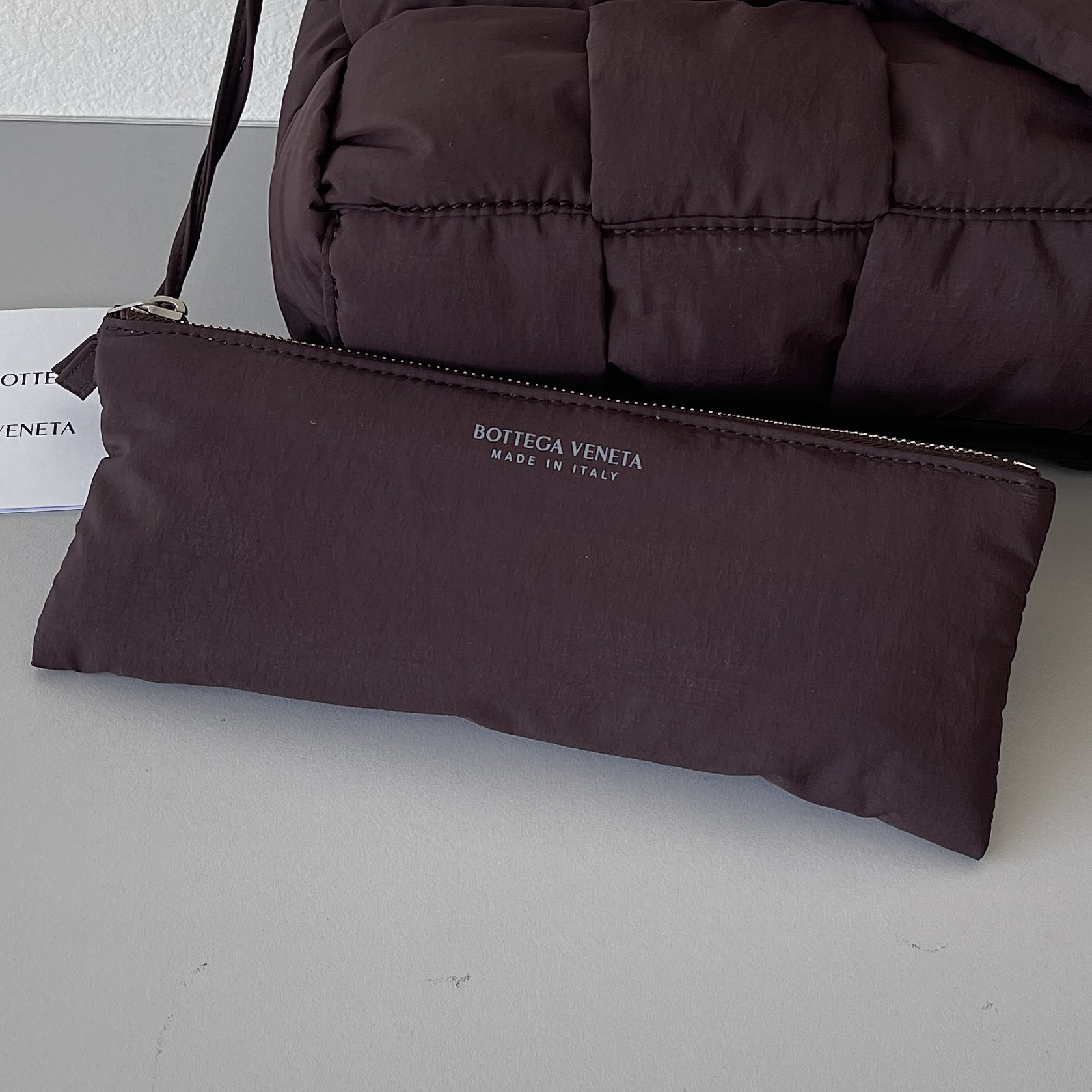 Bottega Veneta Padded Tech Cassette Padded Intreccio Nylon Cross-Body Bag(30-15-7.5cm) - DopestKickz