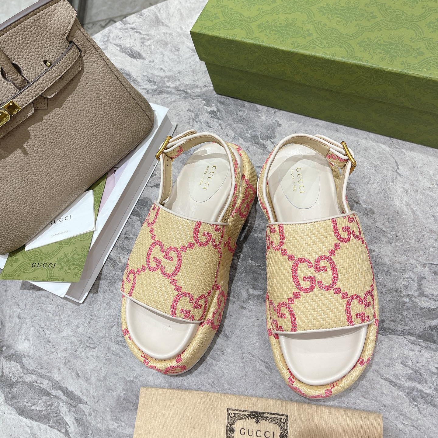 Gucci GG Platform Sandal - DopestKickz