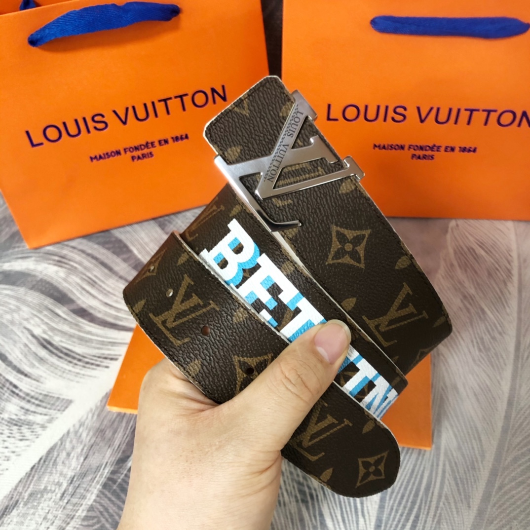 Louis Vuitton LV Pyramide Cities Exclusive 40MM Reversible Belt—Beijing - DopestKickz