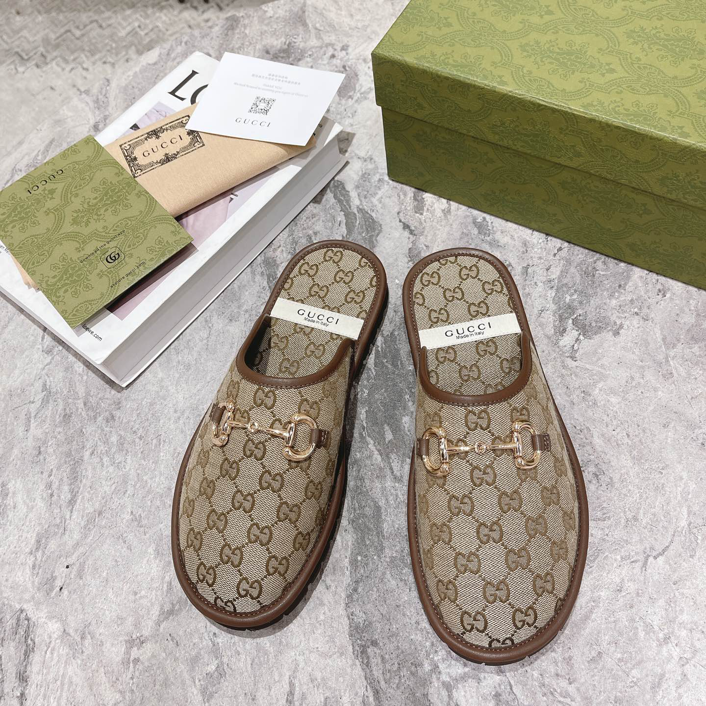 Gucci Men's Slipper With Horsebit - DopestKickz