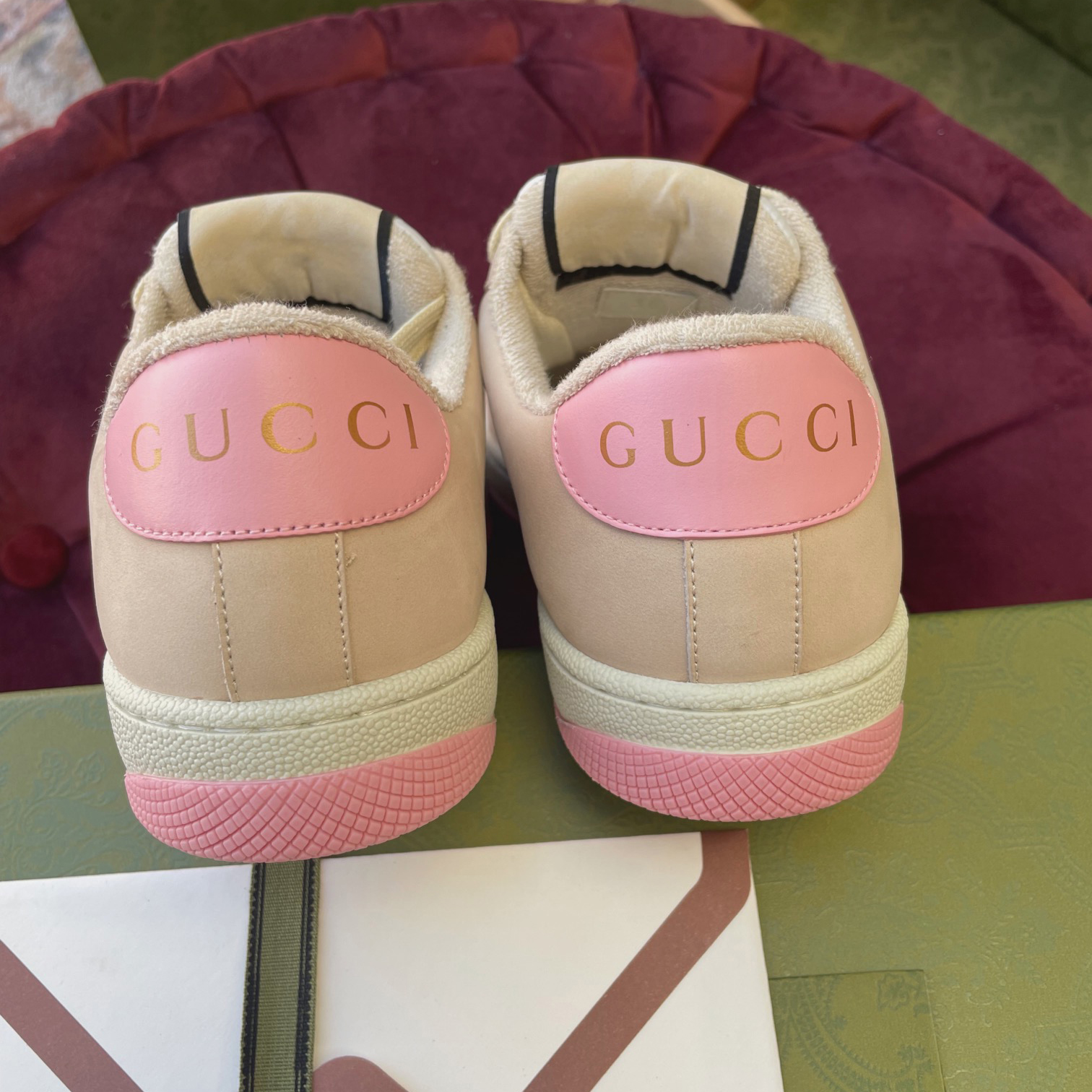 Gucci Women's Screener Sneaker With Crystals - DopestKickz