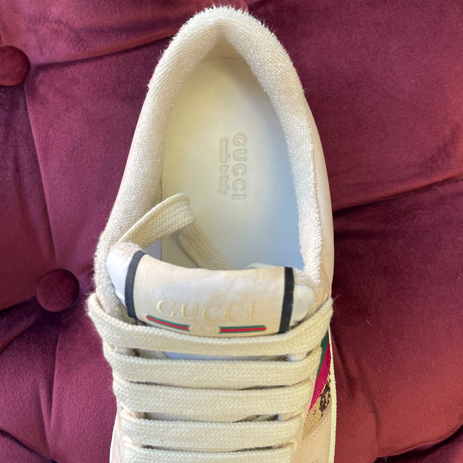 Gucci Women's Screener Sneaker With Crystals - DopestKickz