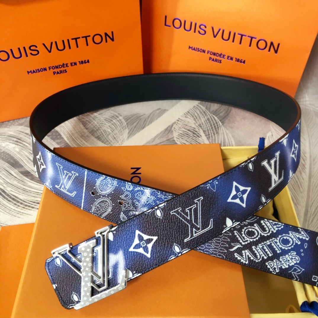 Louis Vuitton LV Initials Mng Bandana 40MM Reversible Belt   M0530T - DopestKickz