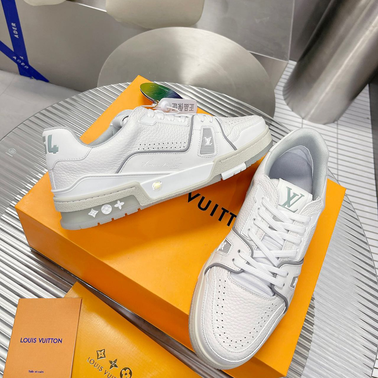 Louis Vuitton LV  Trainer Sneaker（Upon UK Size）    1A8WB3 - DopestKickz