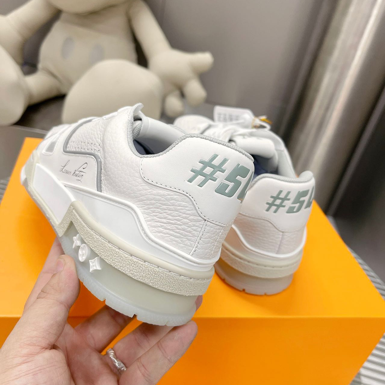 Louis Vuitton LV  Trainer Sneaker（Upon UK Size）    1A8WB3 - DopestKickz