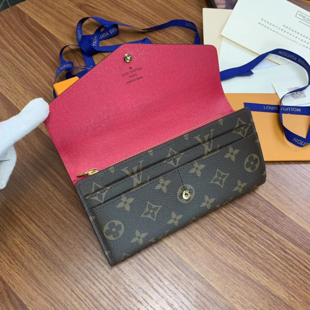 Louis Vuitton Sarah Wallet(19-10.5-2.5cm)     M62234 - DopestKickz
