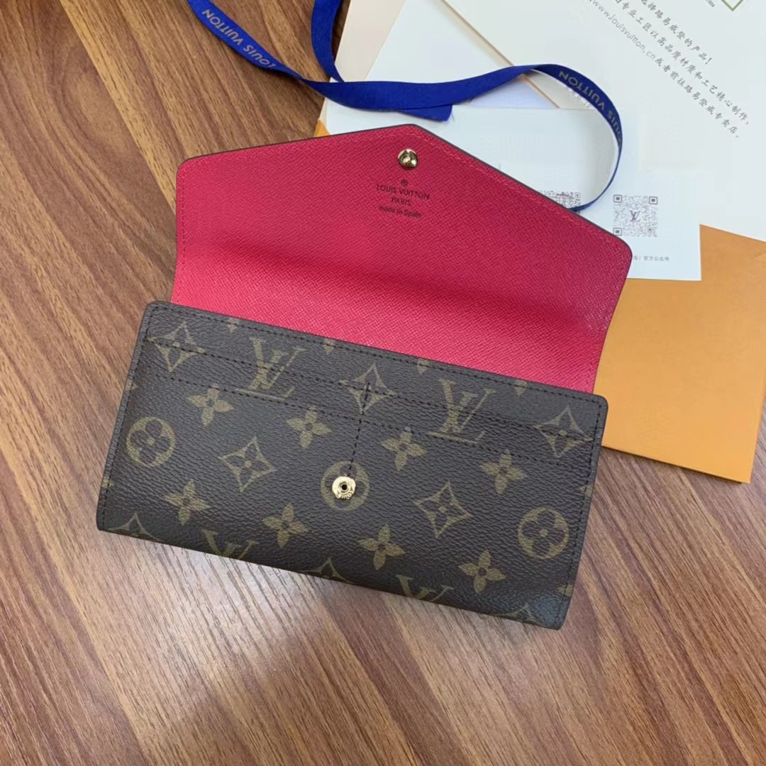 Louis Vuitton Sarah Wallet(19-10.5-2.5cm)     M62234 - DopestKickz