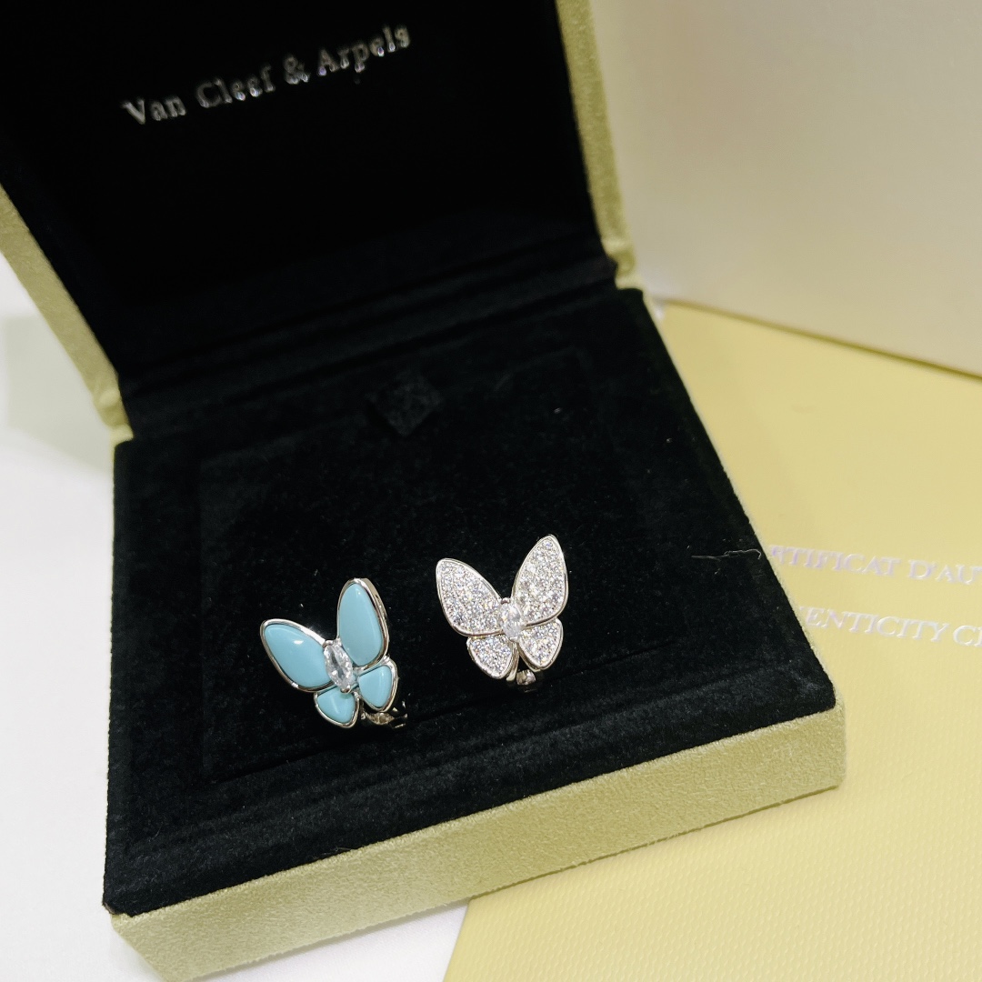 Van Cleef & Arpels Two Butterfly Earrings - DopestKickz